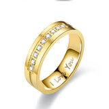 Titanium Steel Couple Ring I LOVE YOU Engagement – Gifts for Couples — 16