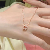 Female Pink Cherry Blossom Necklace Premium – Jewelry Gift Ideas — 1