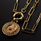 Playing Card Horse Pendant Inlaid Zirconium Men's – Jewelry Gift Ideas — 6
