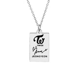 KPOP TWICE Member Signature Stainless Steel – Jewelry Gift Ideas — 9