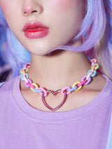 Love Colorful Colorless Resin Acrylic Necklace – Jewelry Gift Ideas — 4