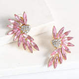 Alloy Diamond-embedded Geometric Symmetrical Wing – Birthday Gifts — 4