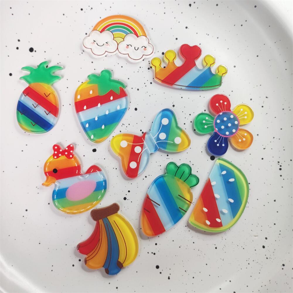 Colorful Cute Fruit Rainbow Patch Hair Clip – Beauty Gifts — 1