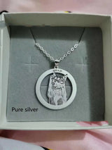 Silver Set Cat And Dog Photo Pet Necklace Name – Jewelry Gift Ideas — 5
