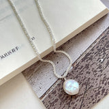 S925 Sterling Silver Baroque Pearl Necklace – Jewelry Gift Ideas — 2