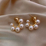 Round Face Slim Pearl Tassel Earrings – Everyday Gifts — 11