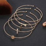 Simple Diamond Studded Metal Rudder Arrow Love – Jewelry Gift Ideas — 5