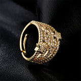 Real Gold Plating Opening Adjustable Copper Ring Women – Gifts for Her — 1