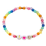Colorful Dopamine Letter Love Acrylic Bracelet – Jewelry Gift Ideas — 5