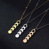 Women's Moon Phase Shape Space Themed Pendant – Jewelry Gift Ideas — 3