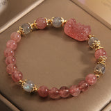Natural Strawberry Crystal Bracelet Brave Female – Jewelry Gift Ideas — 1