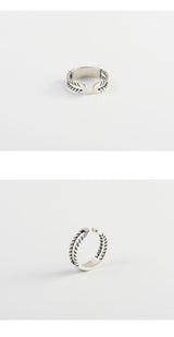 S925 Sterling Silver Retro Twist Destiny Love Ring – Gifts for Couples — 4
