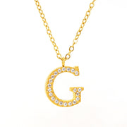 Stainless Steel Diamond-filled 26 English Letter – Jewelry Gift Ideas — 9