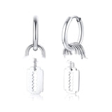 Fashion Men's Titanium Steel Blade Stud Earrings – Stylish Gifts — 9
