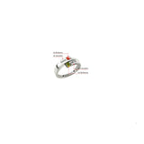 Silver Fashion Net Celebrity Lettering Couple Ring – Stylish Gifts — 4