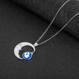 Moon Blue Sky White Cloud Resin Transparent – Jewelry Gift Ideas — 4