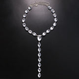 Full Diamond Long Tassel Necklace Temperament – Jewelry Gift Ideas — 4