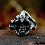 Domineering Python Skull Titanium Steel Ring – Practical Gifts — 2