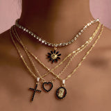 Multi-layer Heart Crystal Pendant Necklace – Jewelry Gift Ideas — 10
