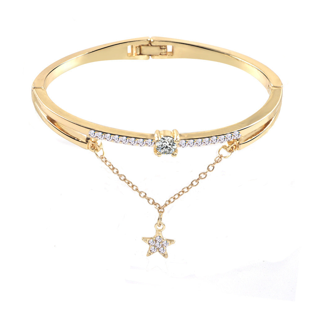 Women's Fashion Simple Pentagram Diamond Bracelet – Stylish Gifts — 1