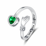 Love Hug Hands Diamond-studded Ring Female – Gifts for Her — 5