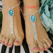 Fashion Personality Multilayer Rhinestone Link Anklet – Stylish Gifts — 9