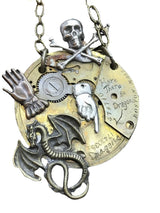 Skull Magic Sword Dragon Pendant Vintage – Jewelry Gift Ideas — 4