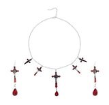 Fashion Exaggerated Black Bat Necklace Suit – Stylish Gifts — 2