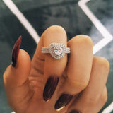 Ladies Fashion Micro Set Simple Love Ring – Stylish Gifts — 2