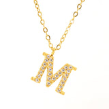 Stainless Steel Diamond-filled 26 English Letter – Jewelry Gift Ideas — 6