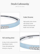 S925 Sterling Silver Blue Enamel Ring – Surprise Gifts — 4