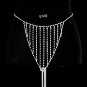 Rhinestone Shiny Sling Maxi Skirt Bra Panties – Stylish Gifts — 4
