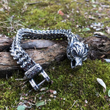 Mens Vintage Fashion Titanium Steel Viking Bracelet – Stylish Gifts — 1