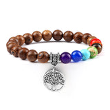 Creative 8mm Beads Tree Of Life Pendant Bracelet – Jewelry Gift Ideas — 9