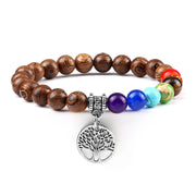 Creative 8mm Beads Tree Of Life Pendant Bracelet – Jewelry Gift Ideas — 9