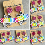 Teacher Earrings Colorful Simple Earrings For School – Gifts for Kids — 1