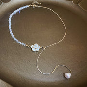 Camellia Crystal Pearl Pendant Necklace Light – Jewelry Gift Ideas — 6