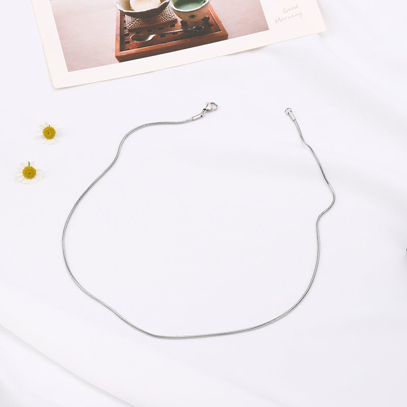 Stainless Steel Round Snake Chain Plating – Jewelry Gift Ideas — 1