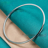 Silver Jewelry 3mm Smooth Circle Bracelet – Jewelry Gift Ideas — 1