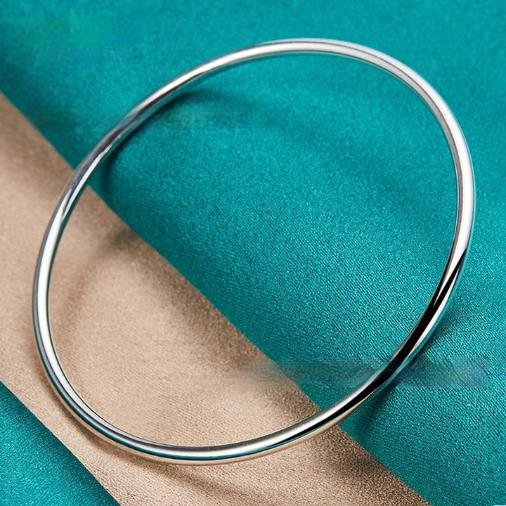 Silver Jewelry 3mm Smooth Circle Bracelet – Jewelry Gift Ideas — 1