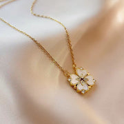 Open And Close Four-leaf Flower Dual-wear – Jewelry Gift Ideas — 10