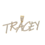 English Flower Body Grass Letter Pendant Necklace – Jewelry Gift Ideas — 3