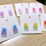 Fruit Juice Jelly Bear Earrings Soft Girl – Gifts for Kids — 8