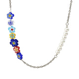 Colorful Glazed Daisy Small Flower Pearl Necklace – Jewelry Gift Ideas — 4