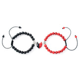 White Turquoise Love Magnet Couple Bead Bracelet – Gifts for Couples — 6