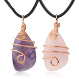 Irregular Stone Winding Drop Pendant Necklace – Jewelry Gift Ideas — 5