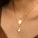 Titanium Steel Mirror Irregular Zircon Necklace – Jewelry Gift Ideas — 12