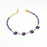 Color Crystal Flowers Stainless Steel Bracelet – Jewelry Gift Ideas — 5