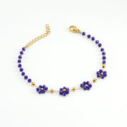 Color Crystal Flowers Stainless Steel Bracelet – Jewelry Gift Ideas — 5