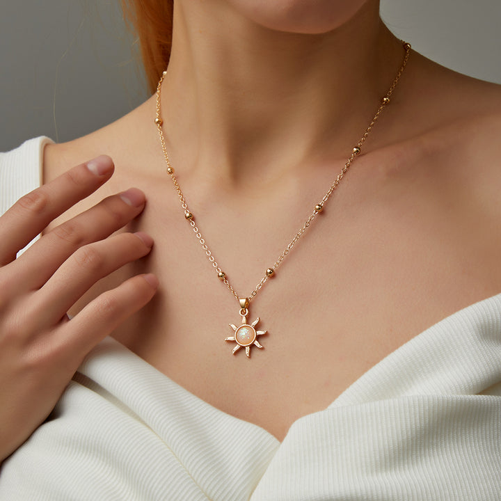 Temperament Inlaid Opal Small Beautiful Simple – Jewelry Gift Ideas — 1